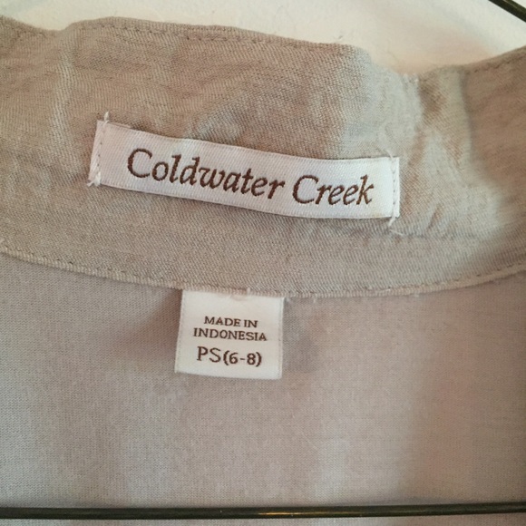 Coldwater Creek Petite Small Linen Blouse - Picture 2 of 3